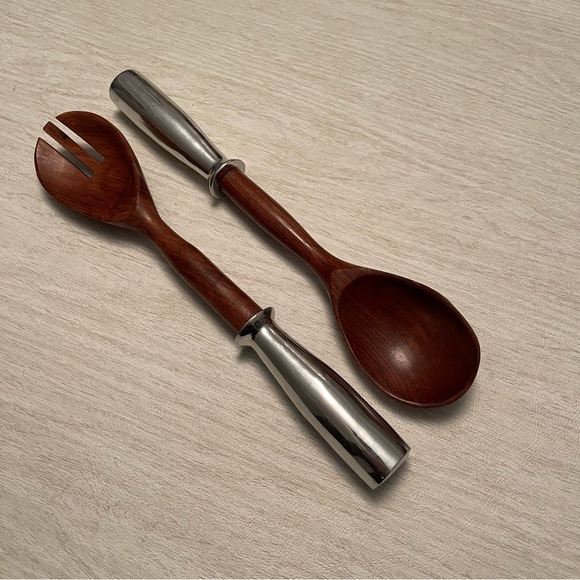 Vintage ZYLCO serving set Fork & Spoon - Picture 3 of 7